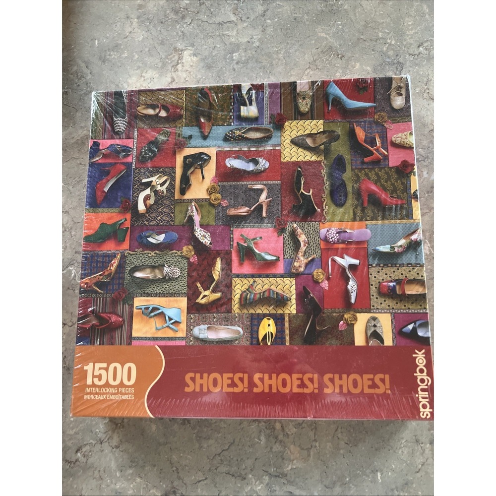 Springbok Shoes Shoes Shoes 1500 Piece Adult Jigsaw Puzzle Appr. 28.75x36 SEALED